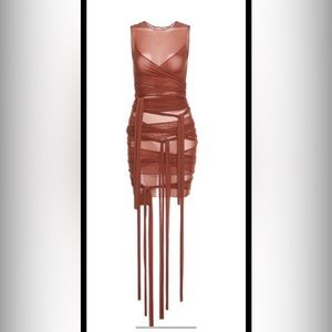 Messy and distressed look dress